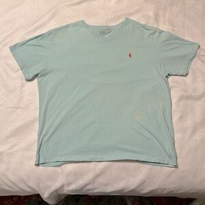 Polo Ralph Lauren, SeaFoam Green, V neck, extra large T-shirt